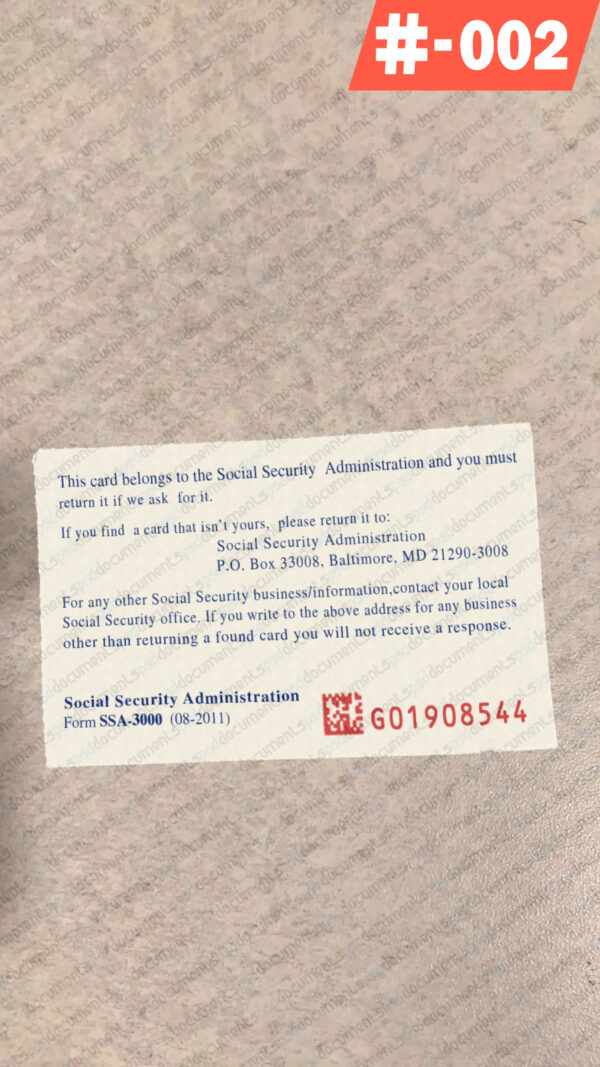 Social security template editable - Image 3