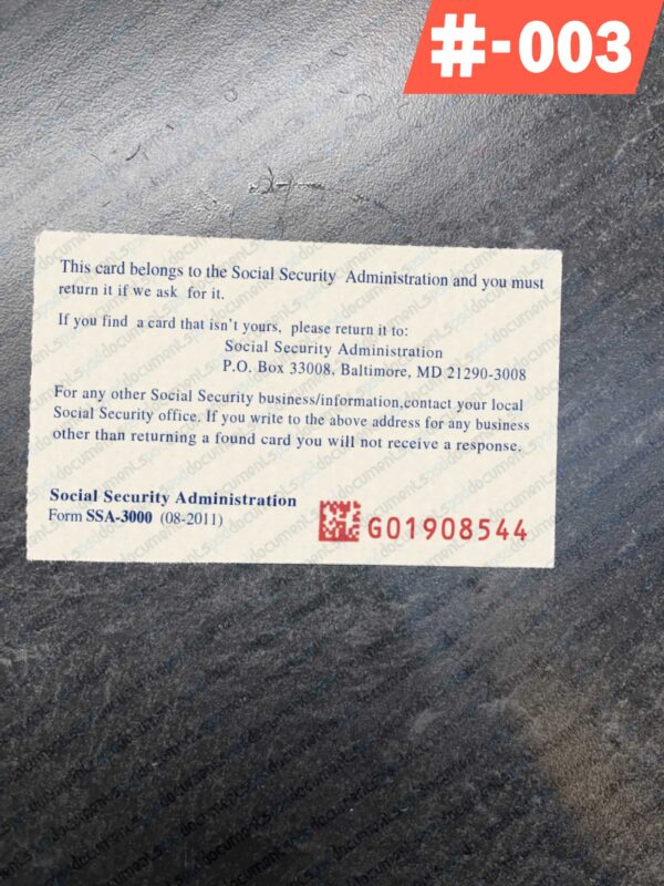 Social Security Card format blank social security card - Image 3