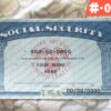 Blank Fillable Social Security Card PSD Template