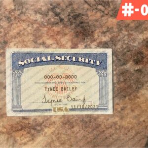 Blank Social Security Card Template Editable