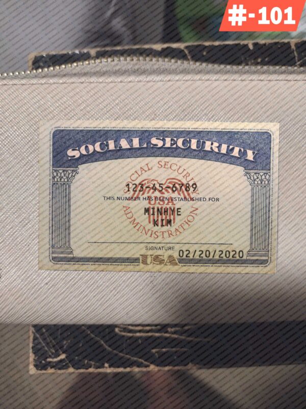 Free Download Georgia Social Security Card Template