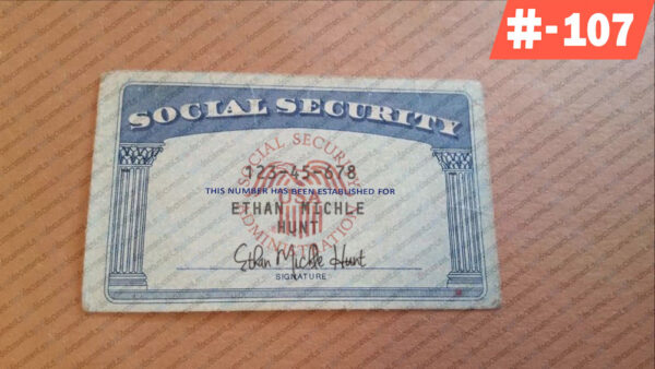 Hawaii Social Security Card Template