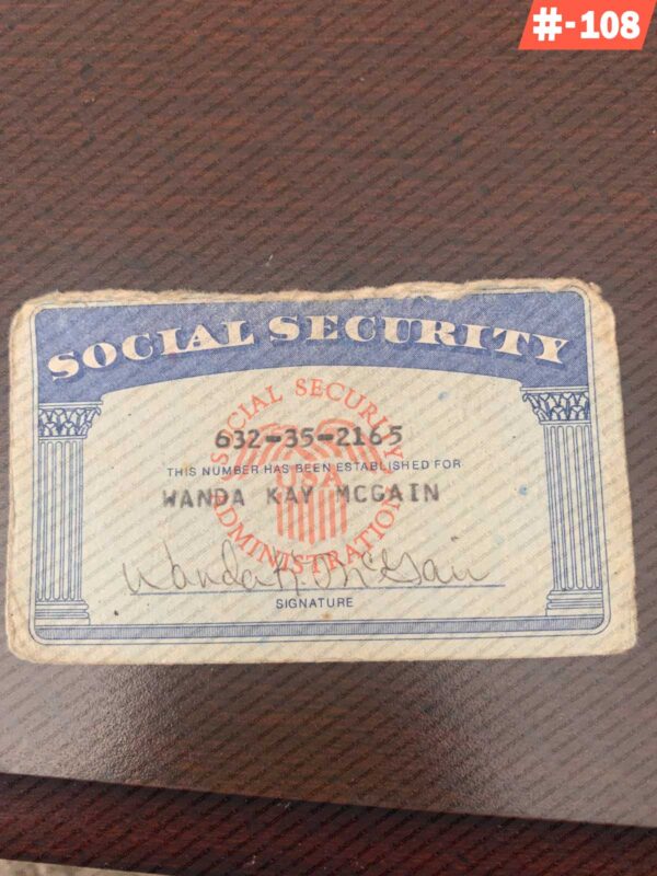 Iowa Social Security Card Template