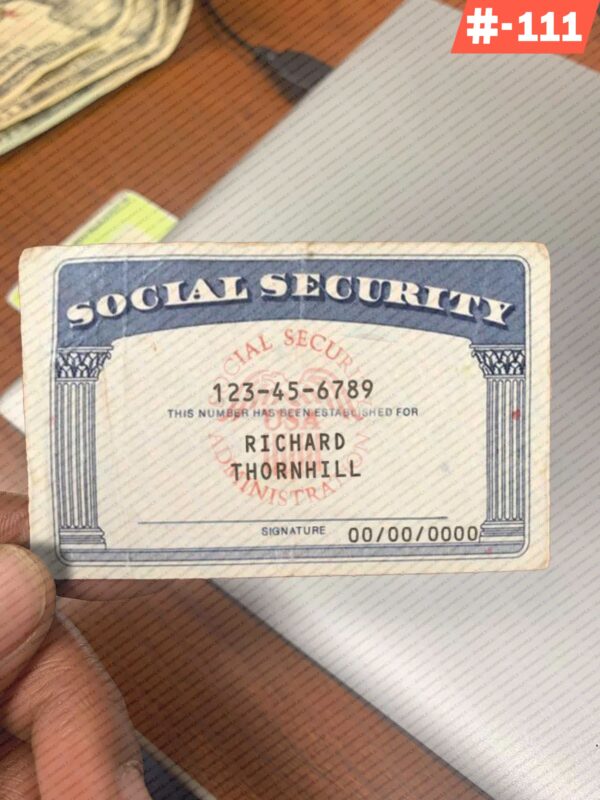 Arkansas Social Security Card Template