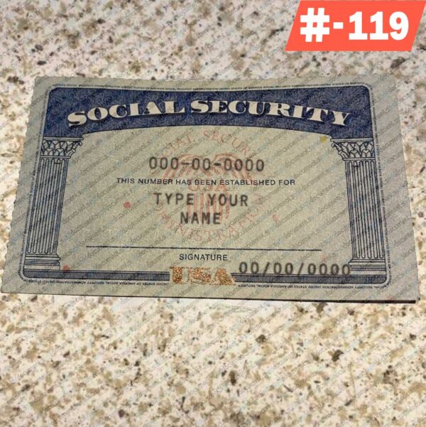 Social Security Card on pant