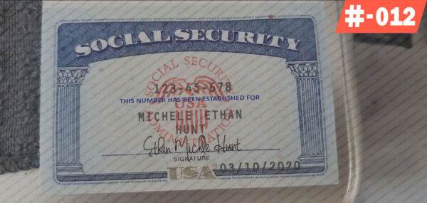 Printable SSN Card PSD Template