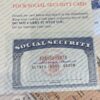 USA Social Security Card on Paper