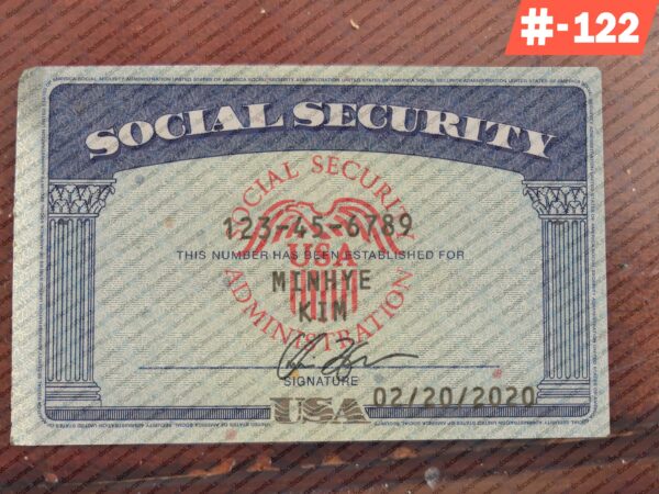 USA Social Security Card