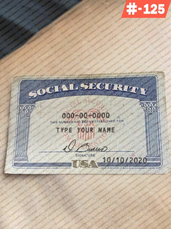 California social security card