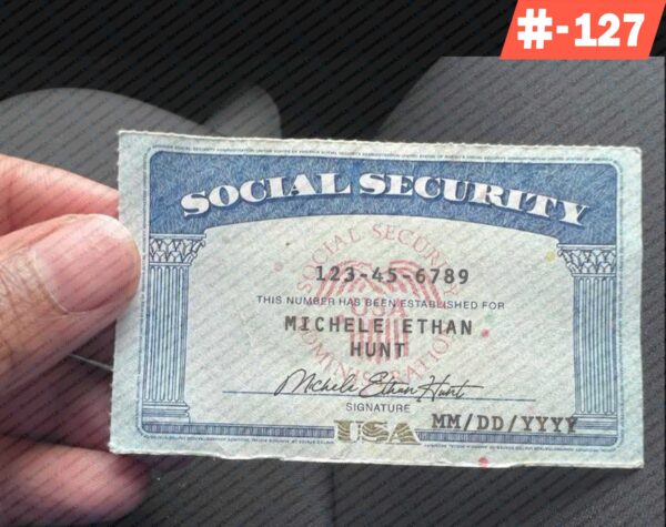 California social security card template download