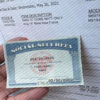 Texas social security card psd