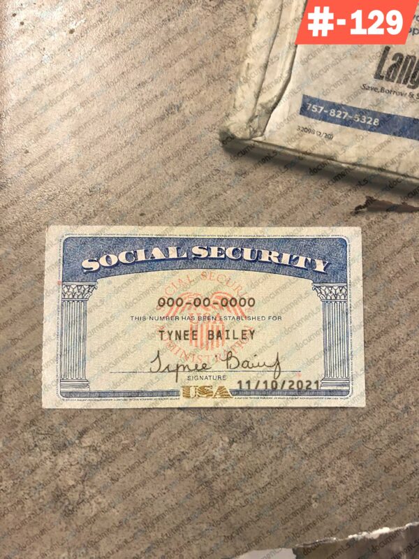 Texas social security template
