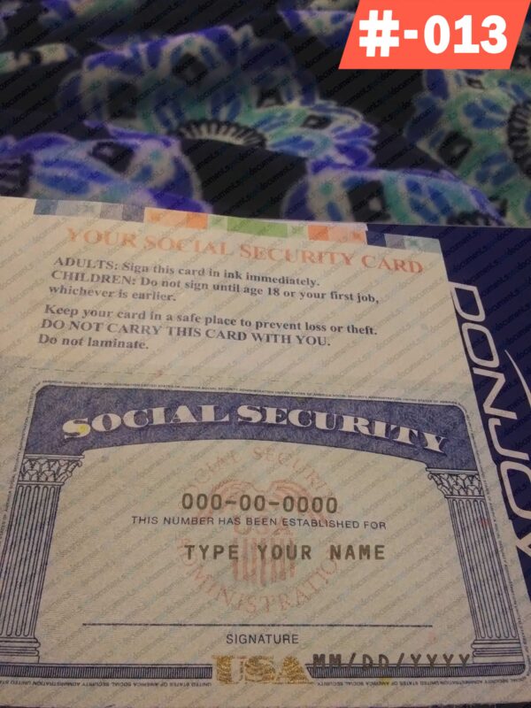 Editable Social Security PDF