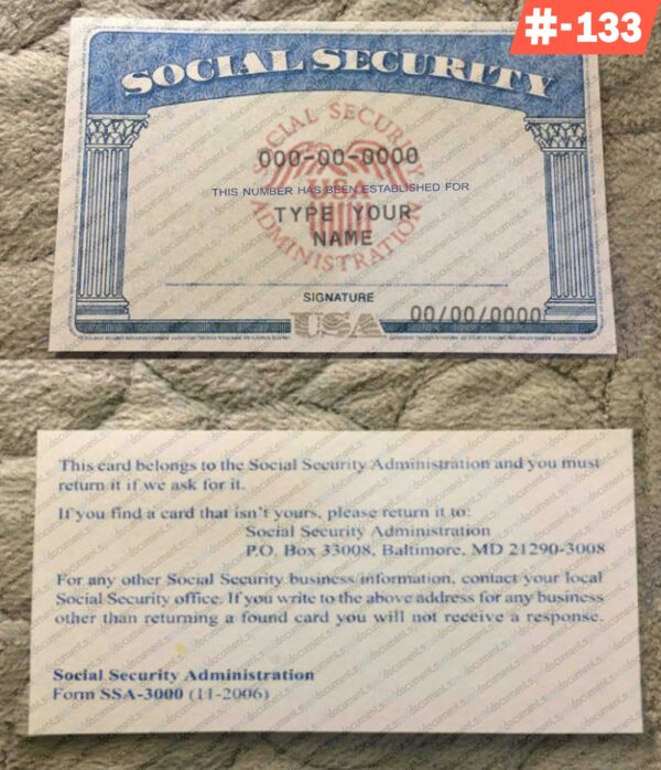 Florida social security card