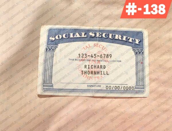 New York social security card psd