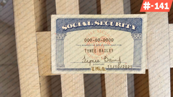New York editable social security card template