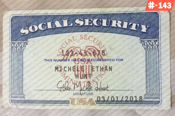 Pennsylvania social security card psd
