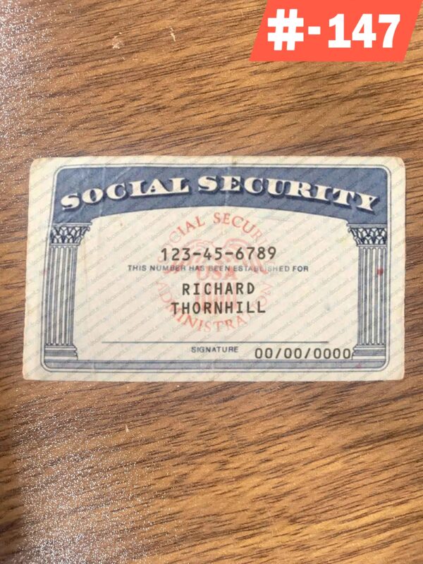 Illinois social security card psd