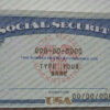 North Carolina social security card template download