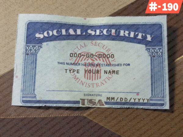 Michigan social security card psd
