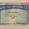 Michigan social security card template download