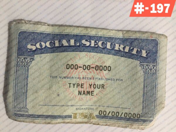 New Jersey social security card psd