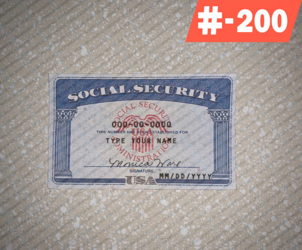 Virginia social security card psd