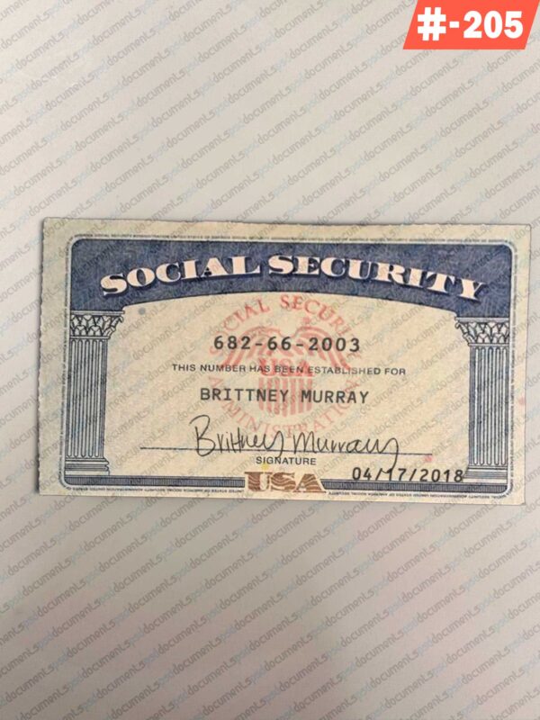 Arizona social security card psd