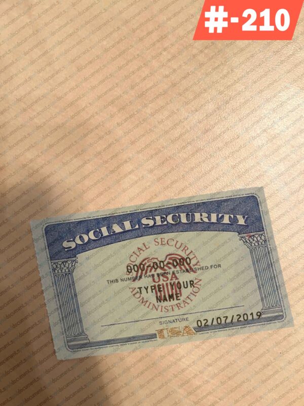 Missouri social security card psd