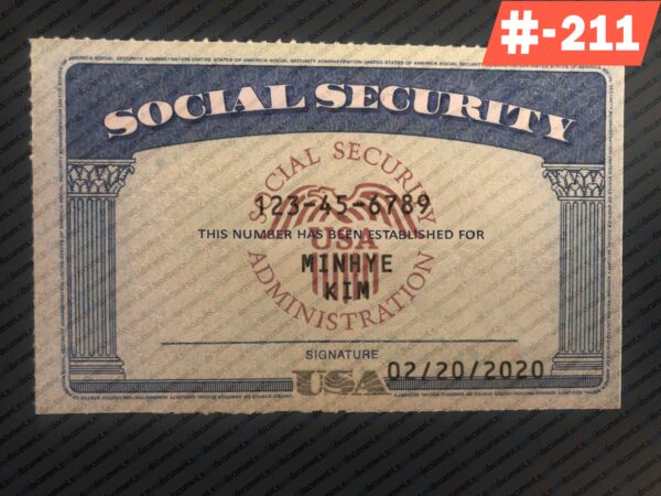 Wisconsin social security card psd