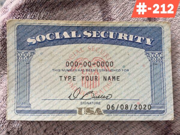 Colorado social security card psd