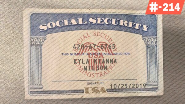 Colorado editable social security card template