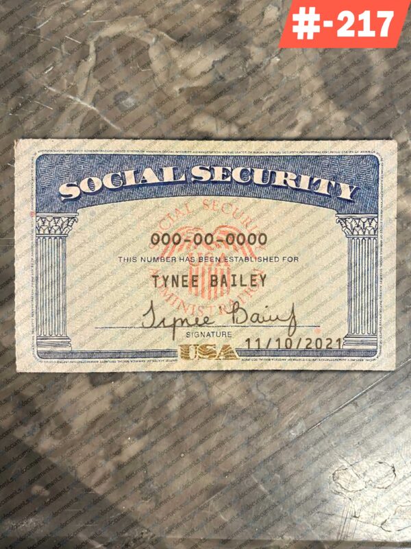 South Carolina social security card psd