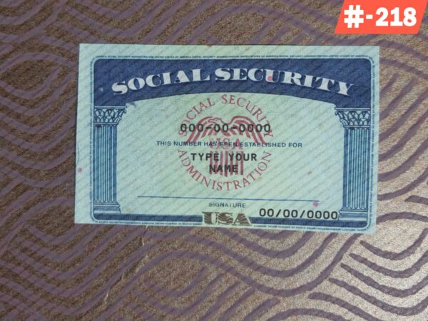 Alabama social security card psd