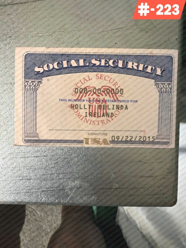 Download Social Security Card Template PSD