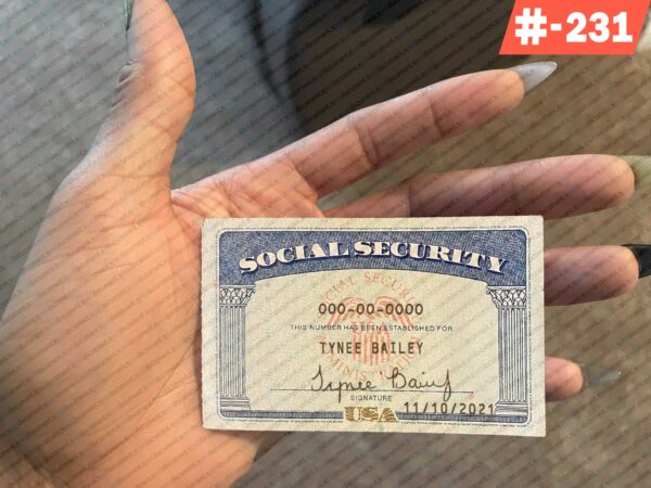 Free Download Social Security Card Template PSD