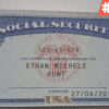 Free Download SSN Card Template PSD