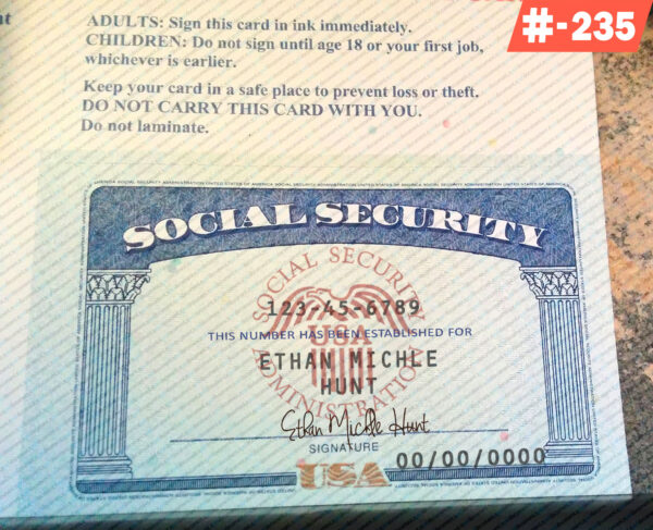 Free Download SSN Card