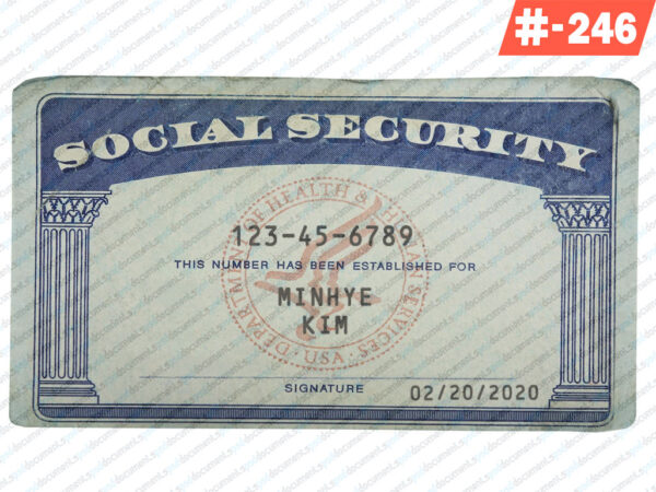 Free Download Editable SSN