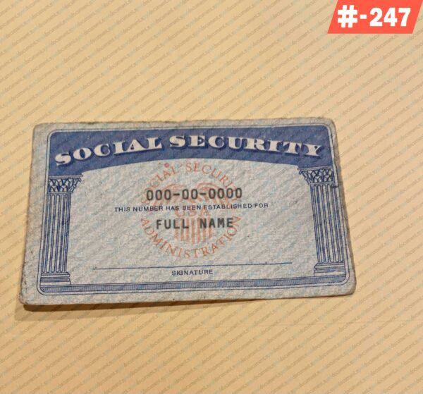 Free Download Editable SSN Card PSD Template