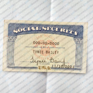Social Security Card PSD front and back