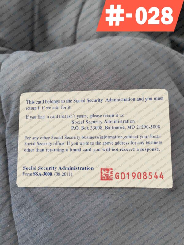 Social Security Card PSD - Image 3
