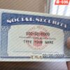 USA SSN Card Template 2025