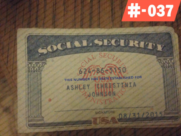 Social Security Card Template 2025