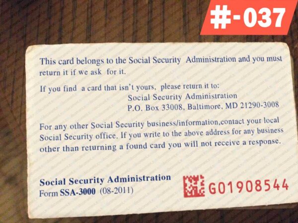 Social Security Card Template 2025 - Image 2