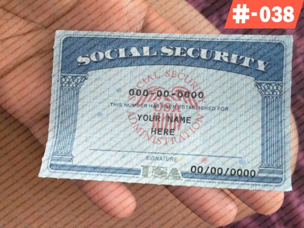 USA Social Security Card 2025