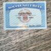 Social Security Card Template with seal Photoshop