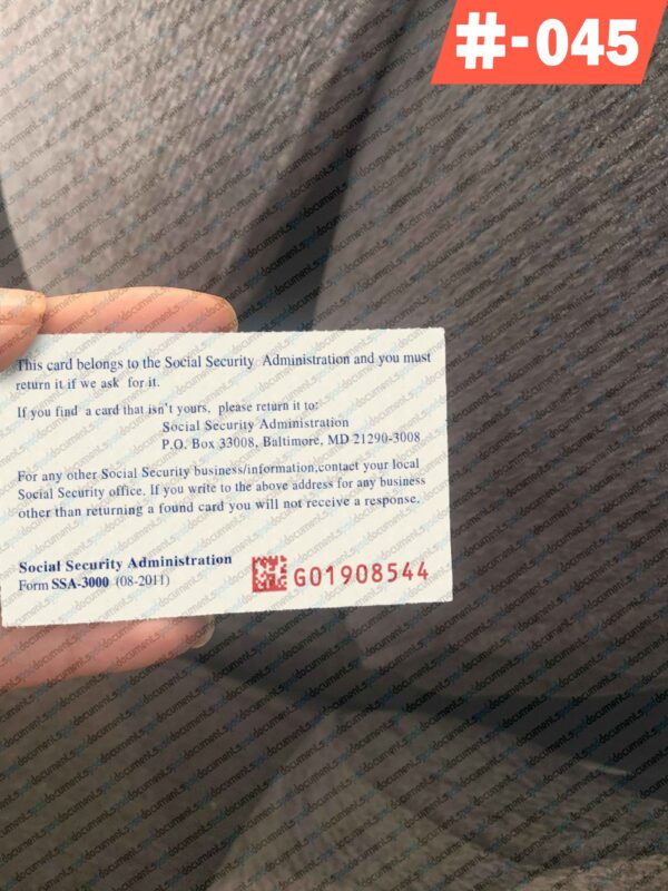 Online SSN Card Template - Image 3