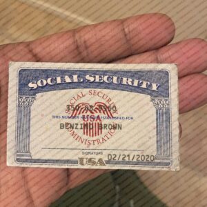 Novelty Social Security Card Template