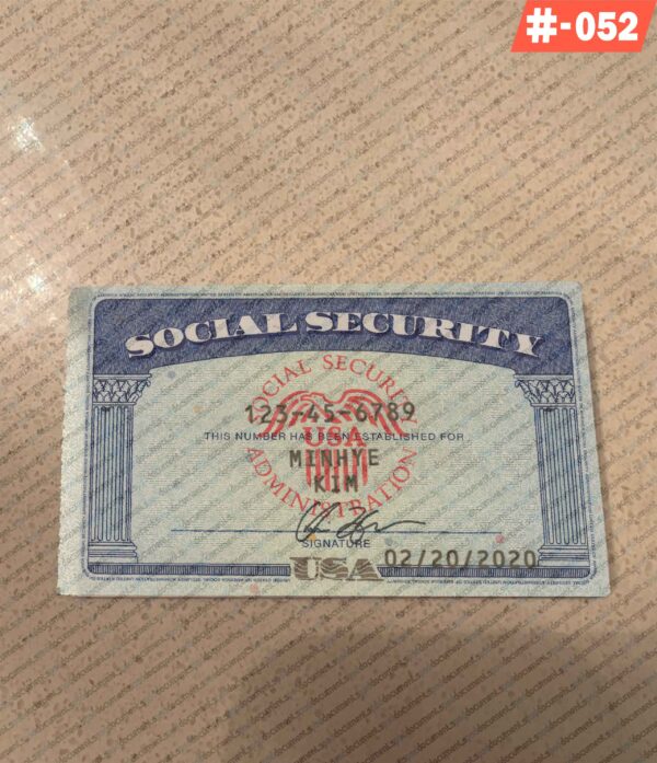 Fake Social Security Card